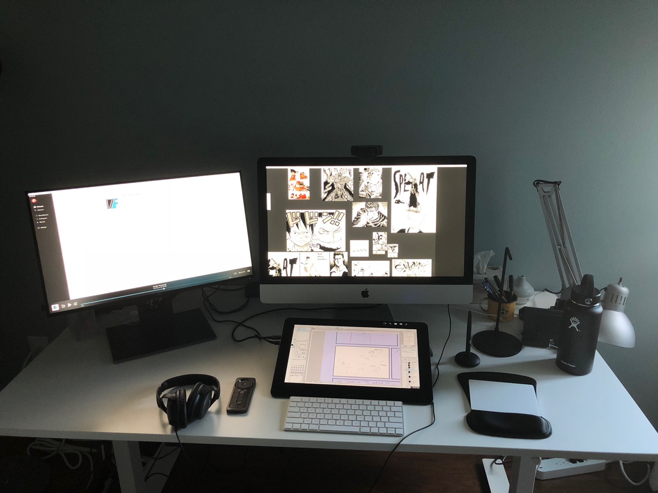 My 24-Hour Comic Challenge Workstation