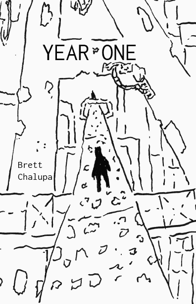 Year One cover, illustration of a figure standing on a pathway