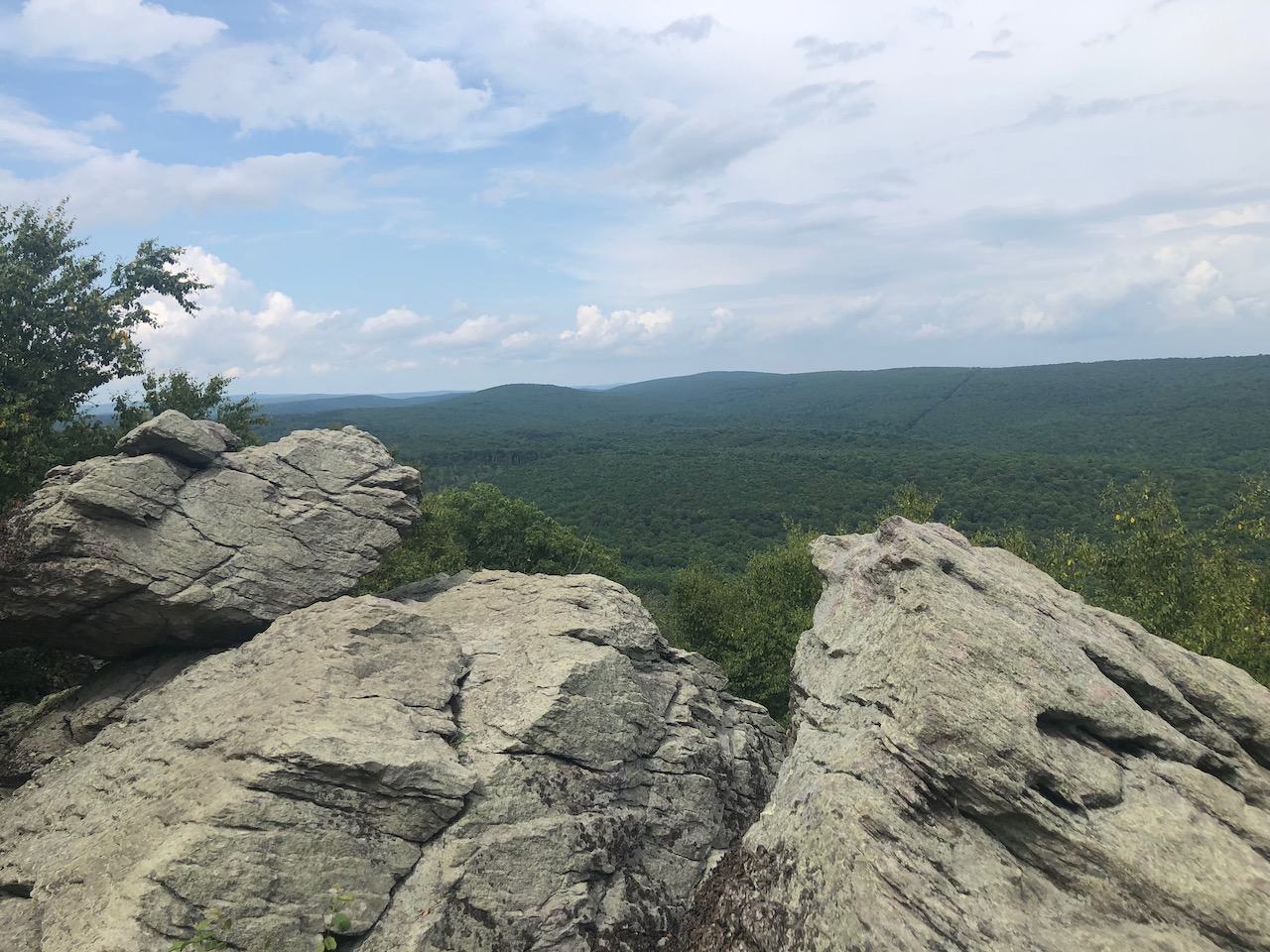 Photo of the view from Chimney Rocks