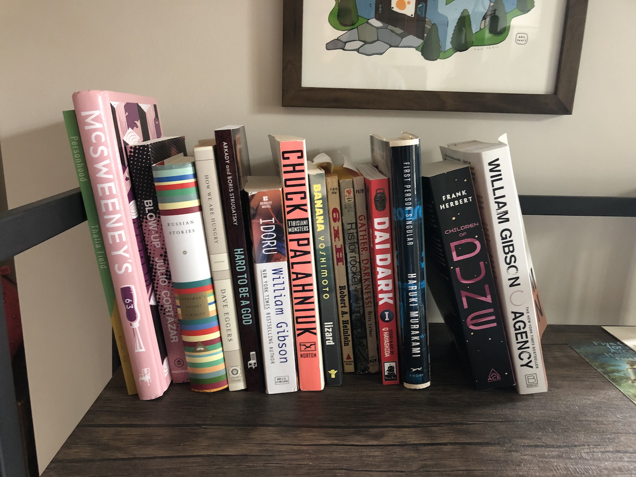 Photo of books on a shelf